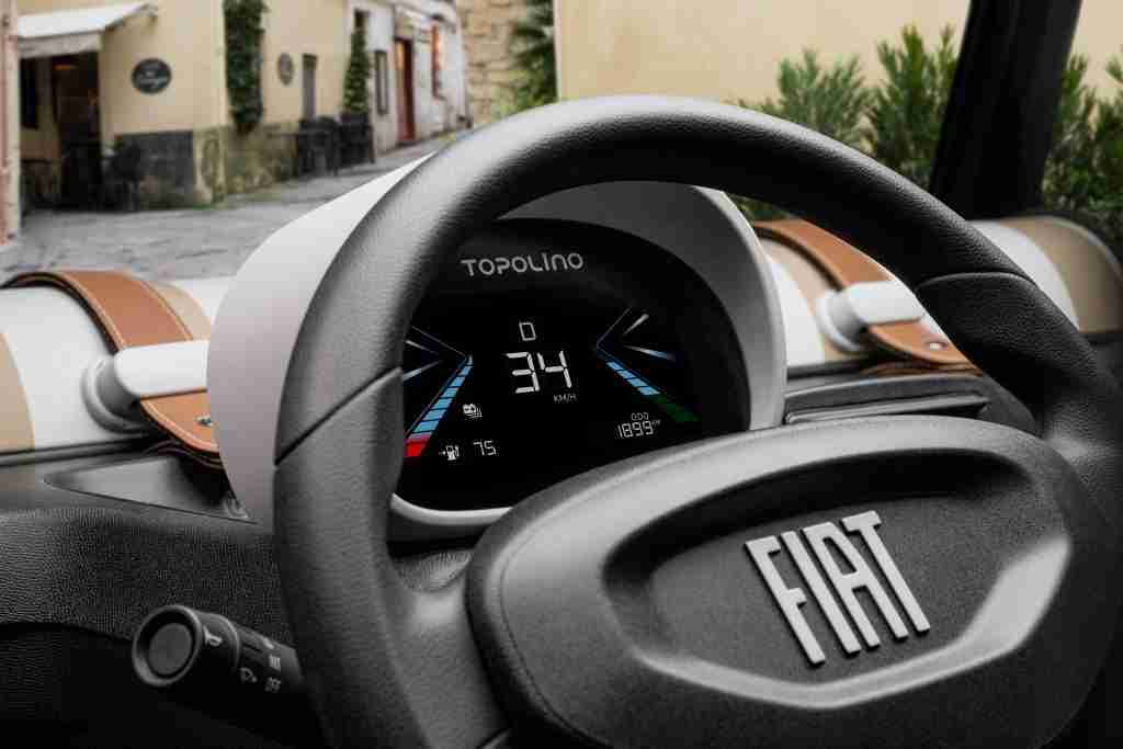 Fiat Topolino Corallo Full Electric fiattopolino corallo interni