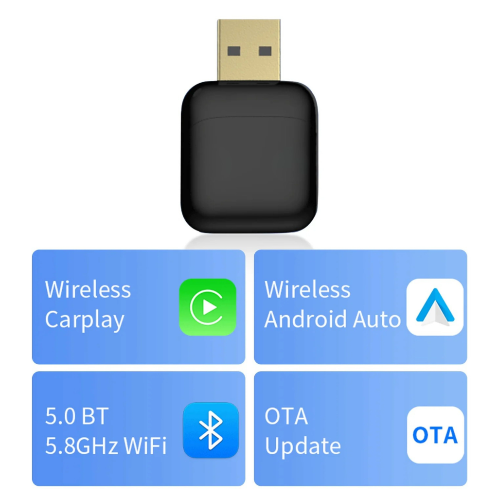 ZHNN Wireless CarPlay Android Auto Mini Adapter image