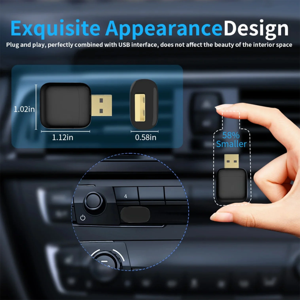 ZHNN Wireless CarPlay Android Auto Mini Adapter image